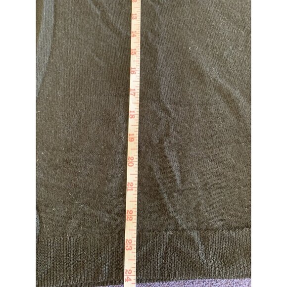 Calvin Klein Black Extra Fine Merino Wool V-neck Sweater Men’s Large - Picture 6 of 6